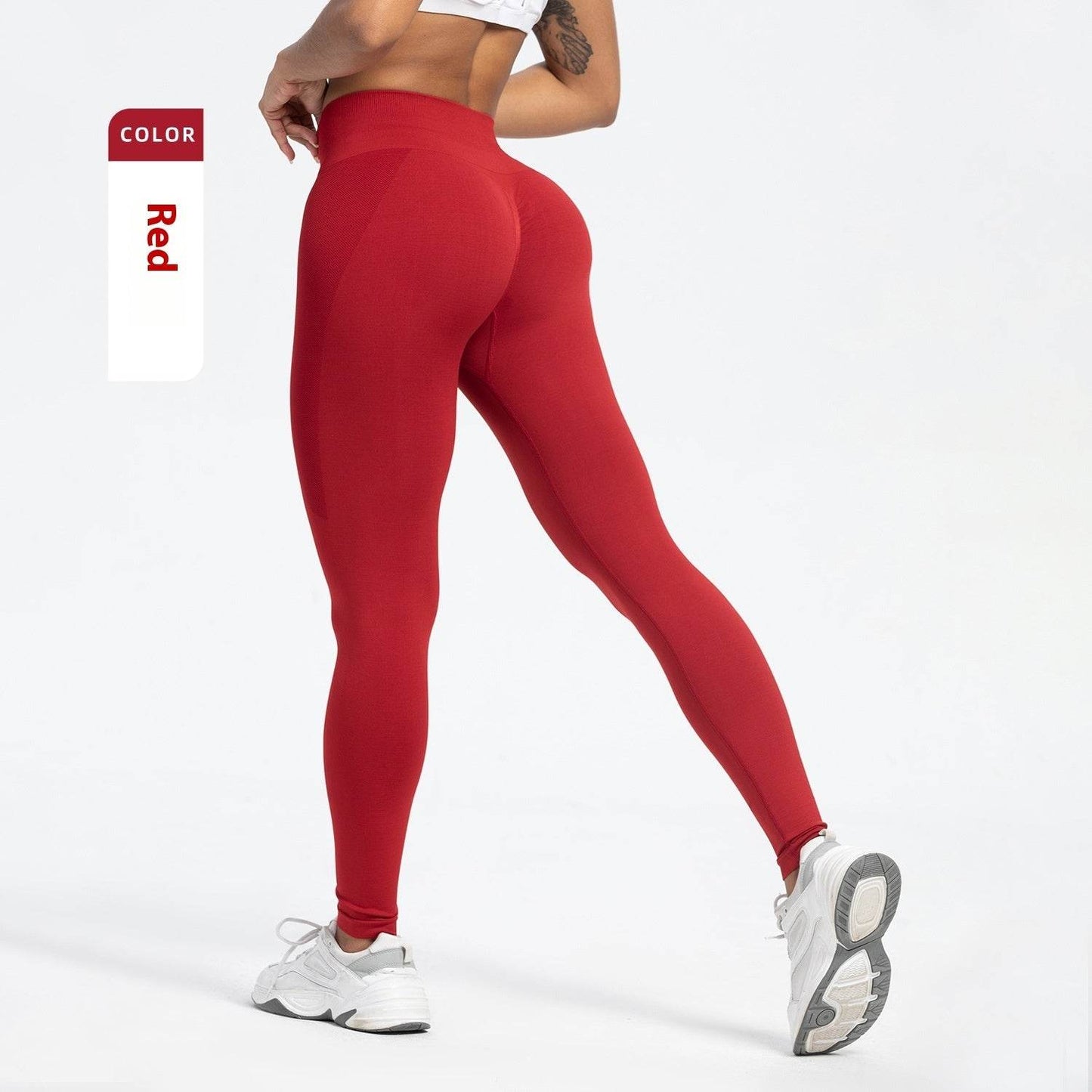 Women's High Waist Yoga Pants - Seamless Fitness Pants in Various Colors - Buy Center US