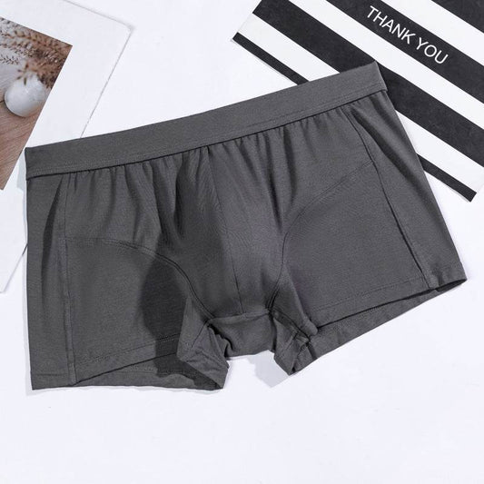 Buycenter Men's Modal Boxers - Breathable Solid Color Underwear - Buy Center US