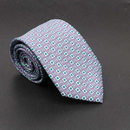 Buycenter Super Soft Silk Ties - 75mm Bohemian Necktie for Men - Buy Center US