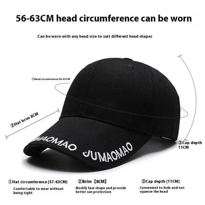 Men's Summer Korean Style Baseball Cap - Adjustable, Breathable Cotton - Buy Center US