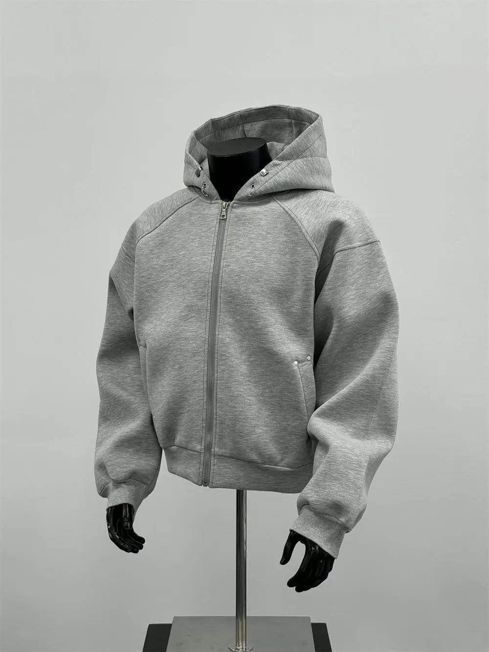 Buycenter Trendy Loose Retro Cardigan Sweater - Zippered & Hooded - Buy Center US