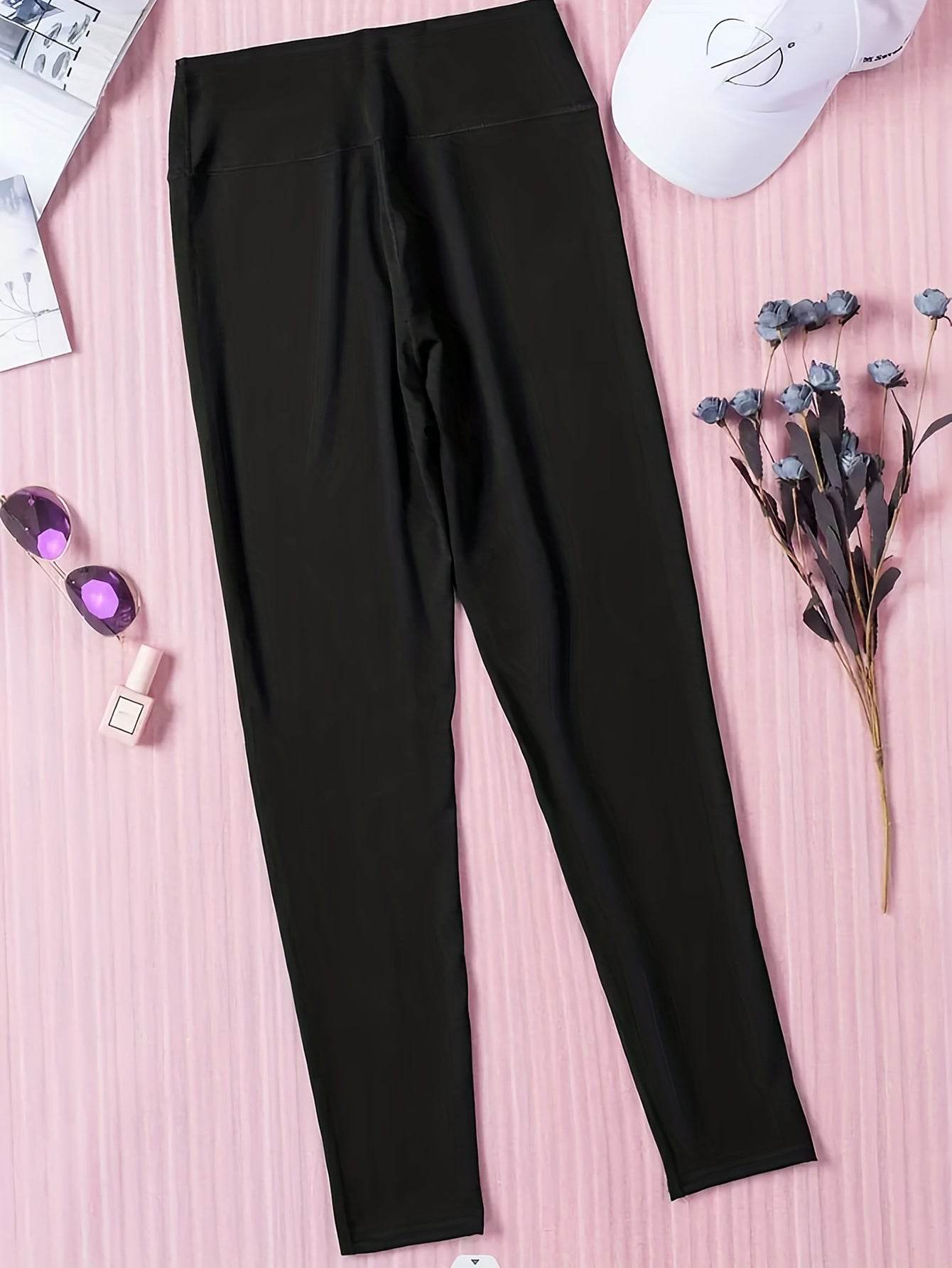 Plus Size Burnt Flower Solid Color Women's Pants - Stylish & Comfortable - Buy Center US
