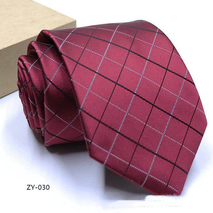 Buycenter Men's 1200D Striped Tie - Elegant Jacquard Style, Various Colors - Buy Center US