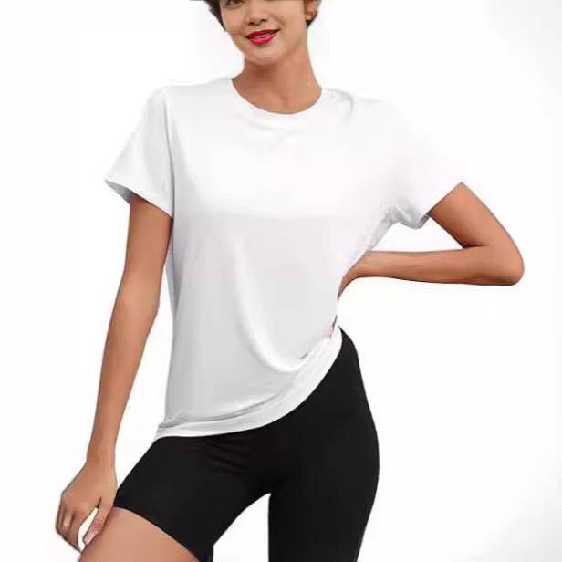 Casual Round Neck Loose T-Shirt - European & American Style - Buy Center US