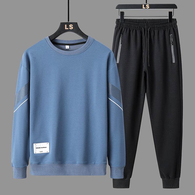 Buycenter Men's Casual Round Neck Sweater Pants - Comfort Fit Outfit - Buy Center US