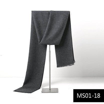 Buycenter Men's Cashmere Warm Scarf - Stylish Grid Design for Autumn - Buy Center US