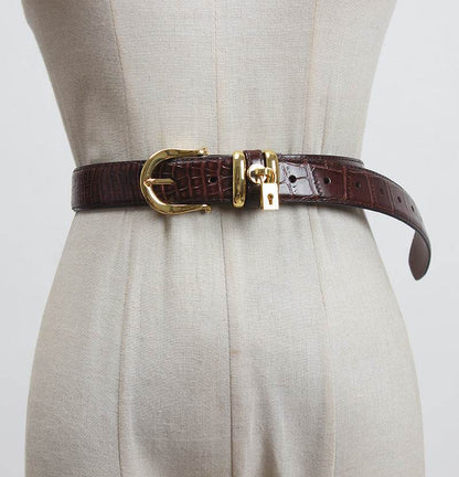 Women's Genuine Leather Fashion Belt - Versatile Decoration in Multiple Colors - Buy Center US