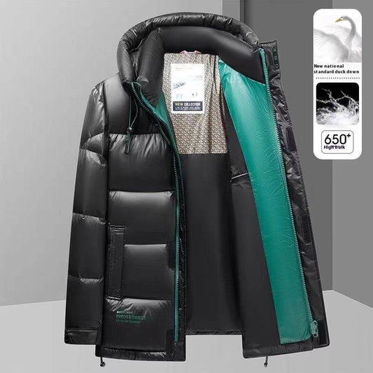 Buycenter Men's Winter Down Jacket - Cold-Proof Graphene Hooded Style - Buy Center US