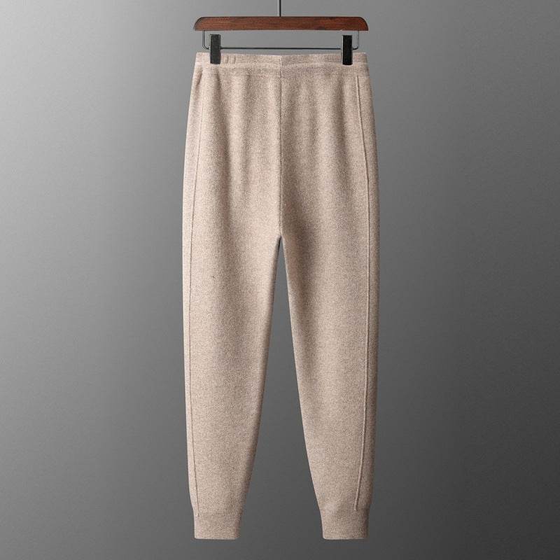 High Waist Casual Harem Pants for Men - Thickened Wool, Loose Fit - Buy Center US