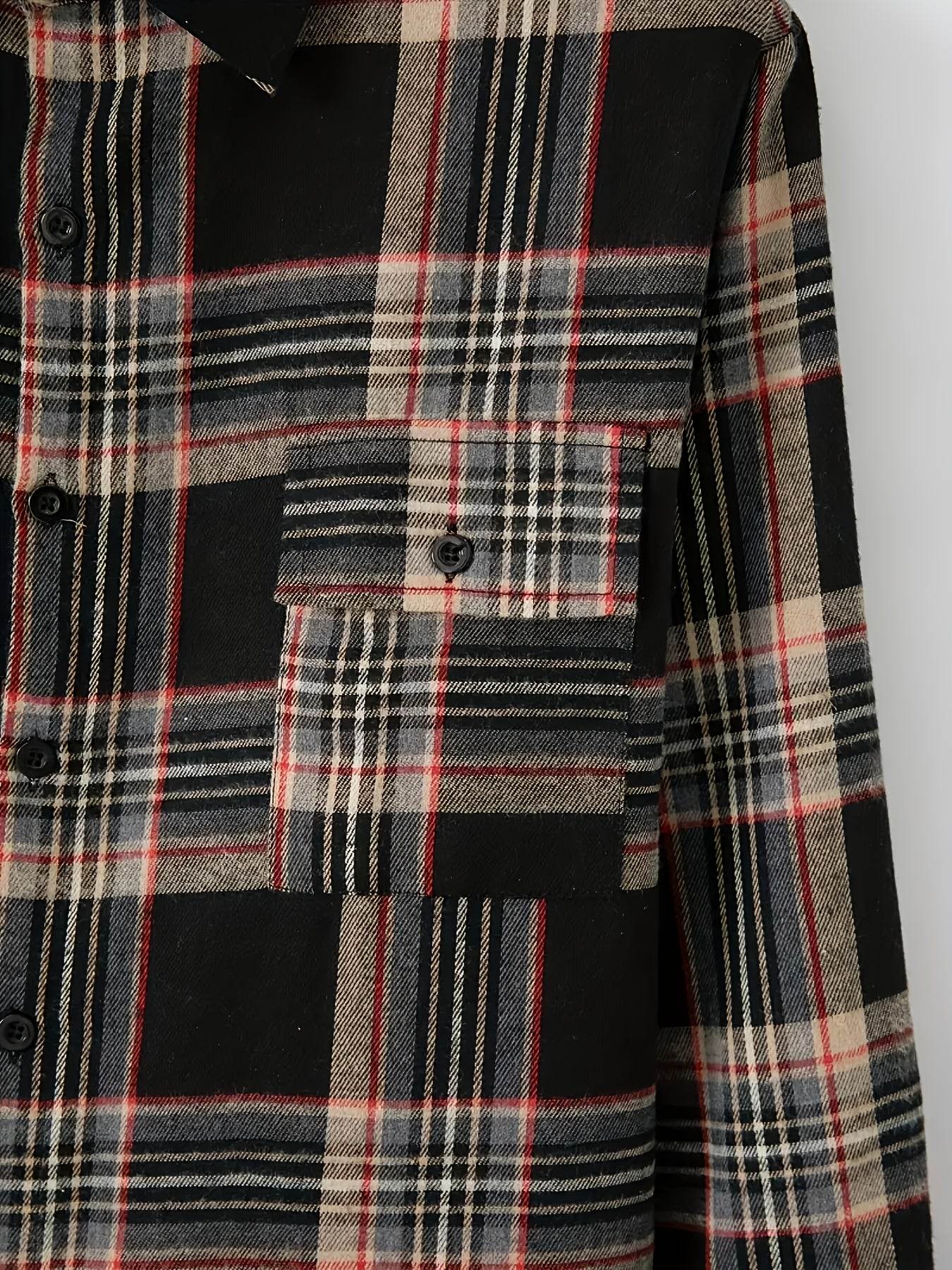 Light Luxury Men's Casual Shirt Suit - Solid Color for All Seasons - Buy Center US