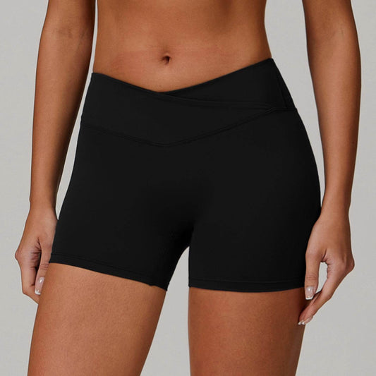 High Waist Yoga Shorts - Moisture Absorbing Sports Shorts for Women - Buy Center US