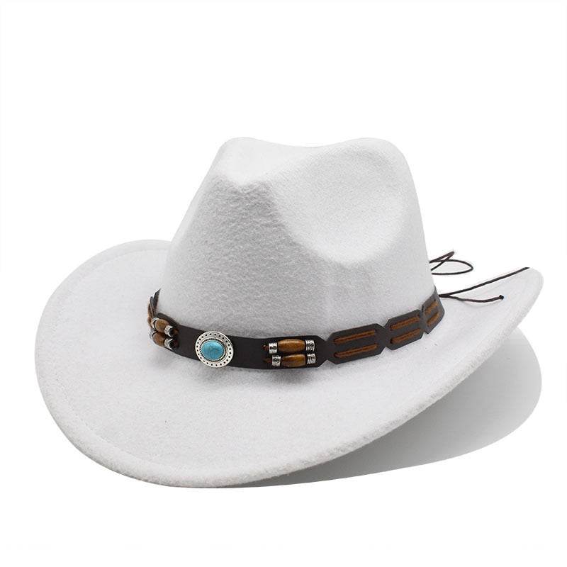 Stylish Woolen Hat - Breathable Black and White Summer Top Hat - Buy Center US
