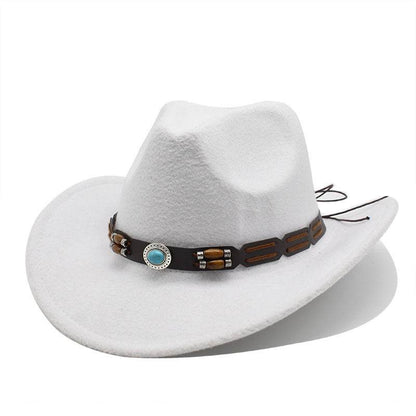 Stylish Woolen Hat - Breathable Black and White Summer Top Hat - Buy Center US