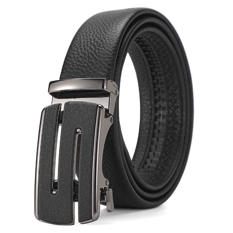 Buycenter Genuine Leather Automatic Belt for Boys - Stylish & Durable Design - Buy Center US