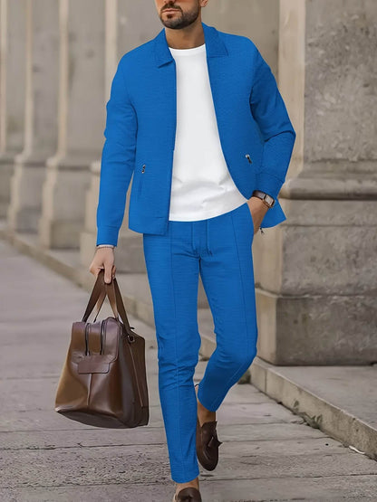 Men's Lightweight Waffle Long Sleeve & Pants Set - Breathable Outdoor Attire - Buy Center US