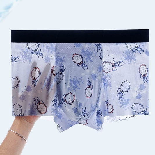 Buycenter Men's Honeycomb U Convex Boxer Briefs - Ice Silk Seamless Design - Buy Center US