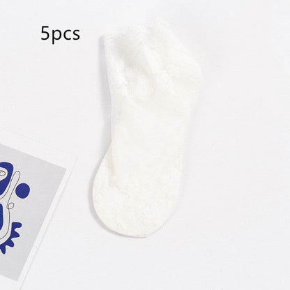 Women's Lace Cotton Socks - Quick Drying, Invisible Comfort for All Ages - Buy Center US