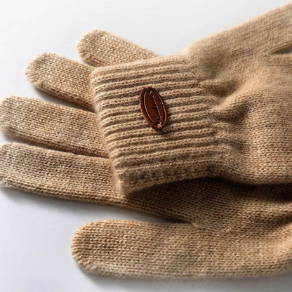 Pure Cashmere Thermal Winter Gloves - Stylish & Warm Finger Design - Buy Center US