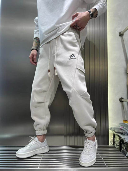 Buycenter Fleece Overalls for Men - Mid-Low Waist, Microelastic Fit - Buy Center US