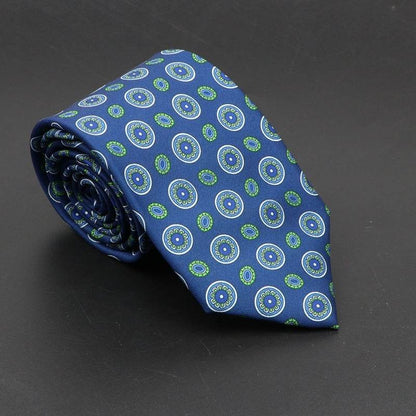 Buycenter Super Soft Silk Ties - 75mm Bohemian Necktie for Men - Buy Center US