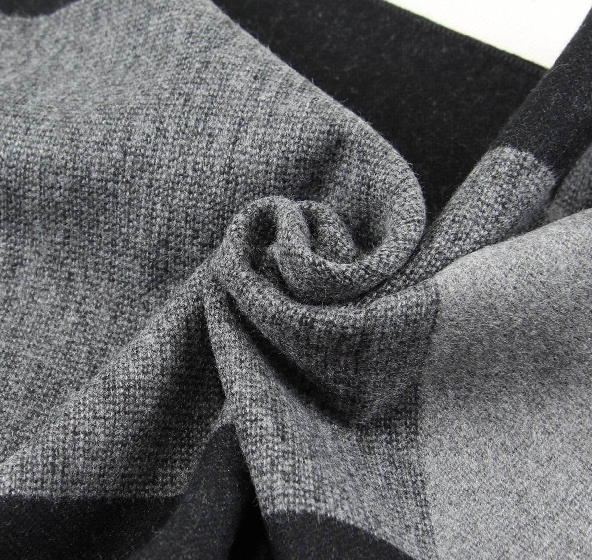 Buycenter Men's Knitted Plaid Scarf - Warm Jacquard Design for Winter - Buy Center US