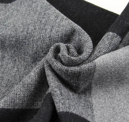 Buycenter Men's Knitted Plaid Scarf - Warm Jacquard Design for Winter - Buy Center US