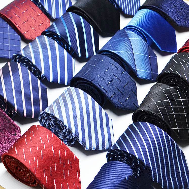 Buycenter Men's 1200D Striped Tie - Elegant Jacquard Style, Various Colors - Buy Center US