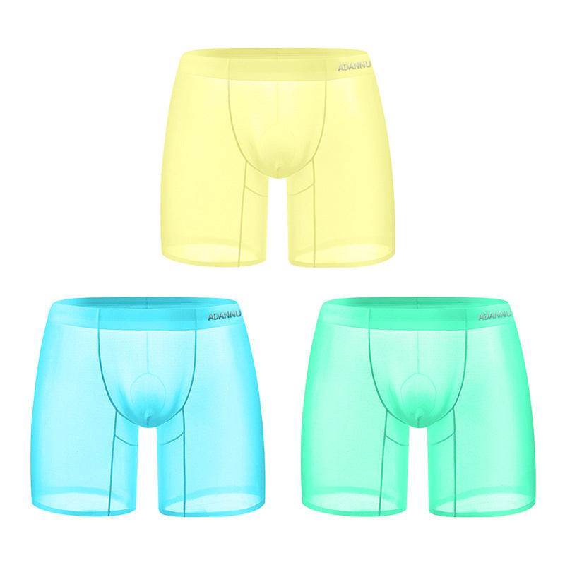 Buycenter Ultra-Thin Ice Silk Men's Boxer Shorts - Summer Sports Style - Buy Center US