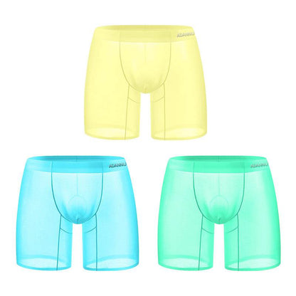 Buycenter Ultra-Thin Ice Silk Men's Boxer Shorts - Summer Sports Style - Buy Center US