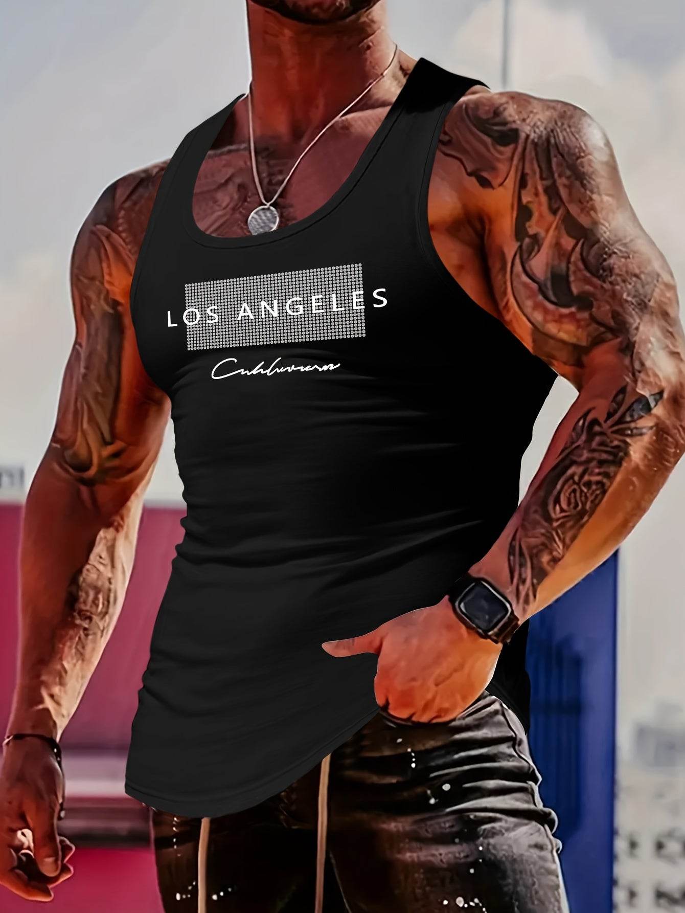 MBD Men's Trendy Narrow Shoulder Tie Back Vest - Casual Summer Style - Buy Center US