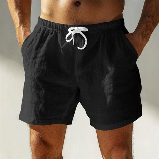 Buycenter Pure Cotton Casual Shorts - Breathable, Solid Colors for Summer - Buy Center US