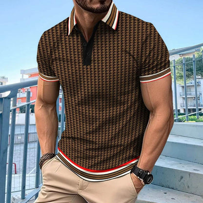 Color Block Short Sleeve T-shirt Top - Stylish & Casual Polyester Wear - Buy Center US