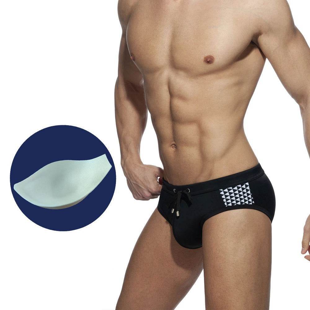 Buycenter Black & White Bikini Briefs with Cups - Sports & Swim Ready - Buy Center US