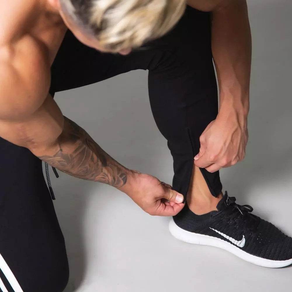 Buycenter Men's Running Sweatpants - Stretch Cotton for Fitness & Leisure - Buy Center US