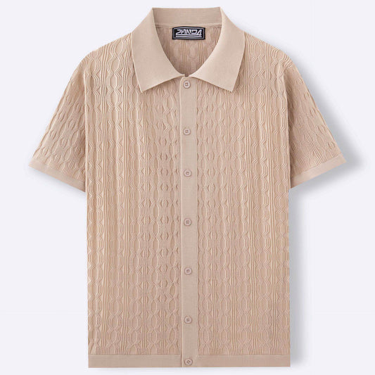 Men's Short-Sleeved Summer Shirt - European & American Style, Multiple Colors - Buy Center US