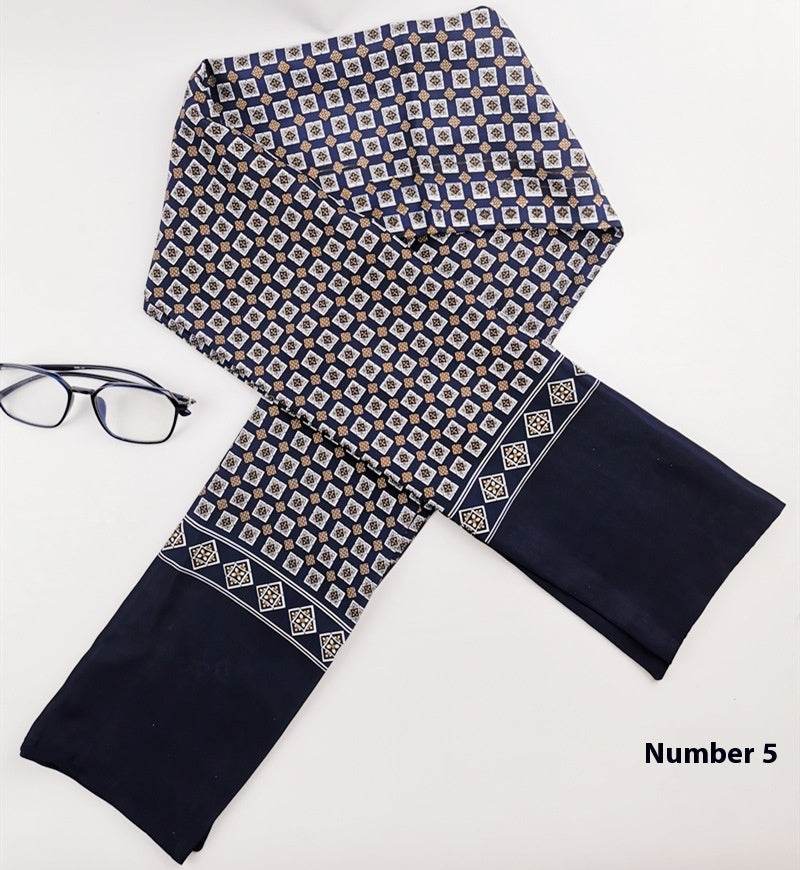 Buycenter Men's Silk Cashmere Scarf - High-End Warmth for All Seasons - Buy Center US