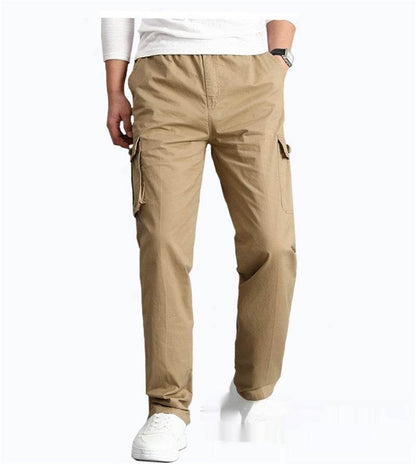 Men's Casual Pants - Comfortable Mid-Waist Trousers for Every Season - Buy Center US