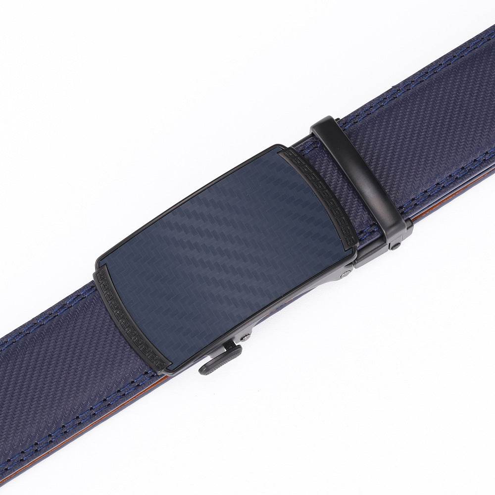 Buycenter Men's Leather Belt with Automatic Buckle - Stylish & Durable - Buy Center US