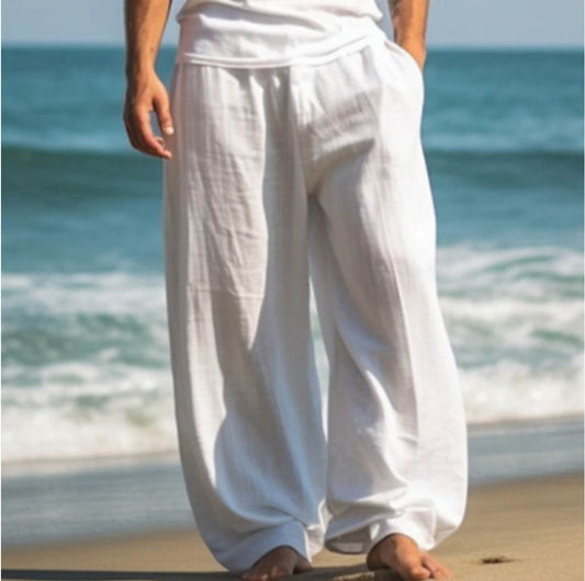 Casual Straight Pants for Teens - Solid Colors, Micro-Elastic Waist - Buy Center US