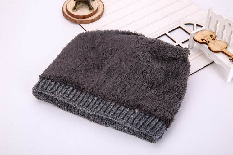 Buycenter Plus Men's Wool Hat - Thick Double Layer for Winter Comfort - Buy Center US