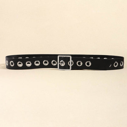 Stylish Punk Hollow Belt for Men & Women - Soft PU Hip Hop Accessory - Buy Center US