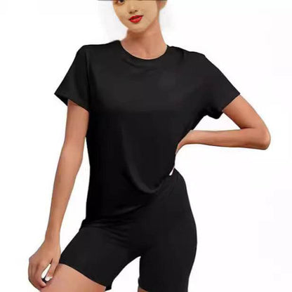 Casual Round Neck Loose T-Shirt - European & American Style - Buy Center US