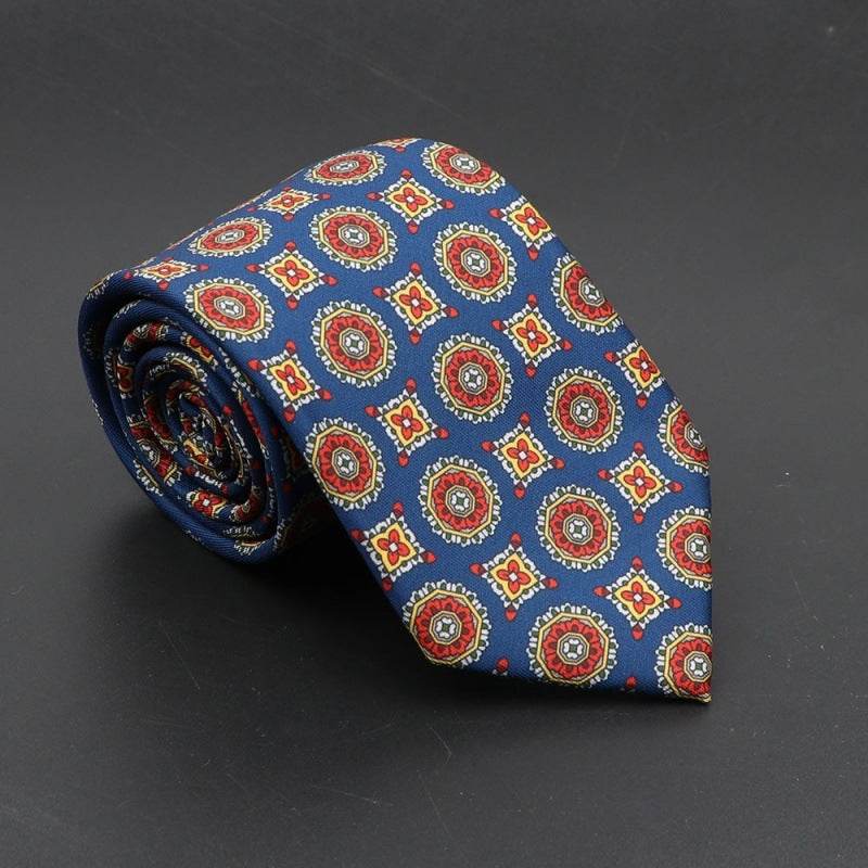 Buycenter Super Soft Silk Ties - 75mm Bohemian Necktie for Men - Buy Center US