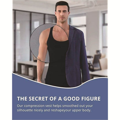 Men's Body Shape Vest - Adjustable Shaping and Waist Support for All Sizes - Buy Center US