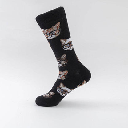 Buycenter Trendy Colorful Socks - Hand-Stitched Cotton, European Size 40-46 - Buy Center US