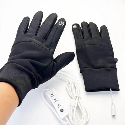 Buycenter USB Heated Gloves - Waterproof Touchscreen Cycling Mittens - Buy Center US