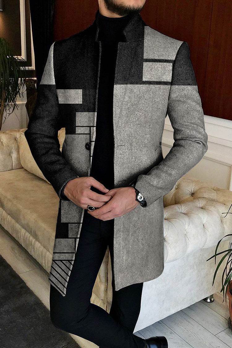 Buycenter Men's Woolen Coat - Stylish European & American Patterns - Buy Center US