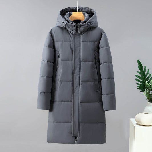Buycenter Outdoor Windproof Men's Coat - Thickened Mid-Length Design - Buy Center US