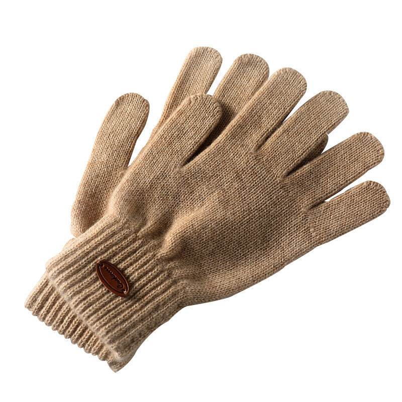 Pure Cashmere Thermal Winter Gloves - Stylish & Warm Finger Design - Buy Center US