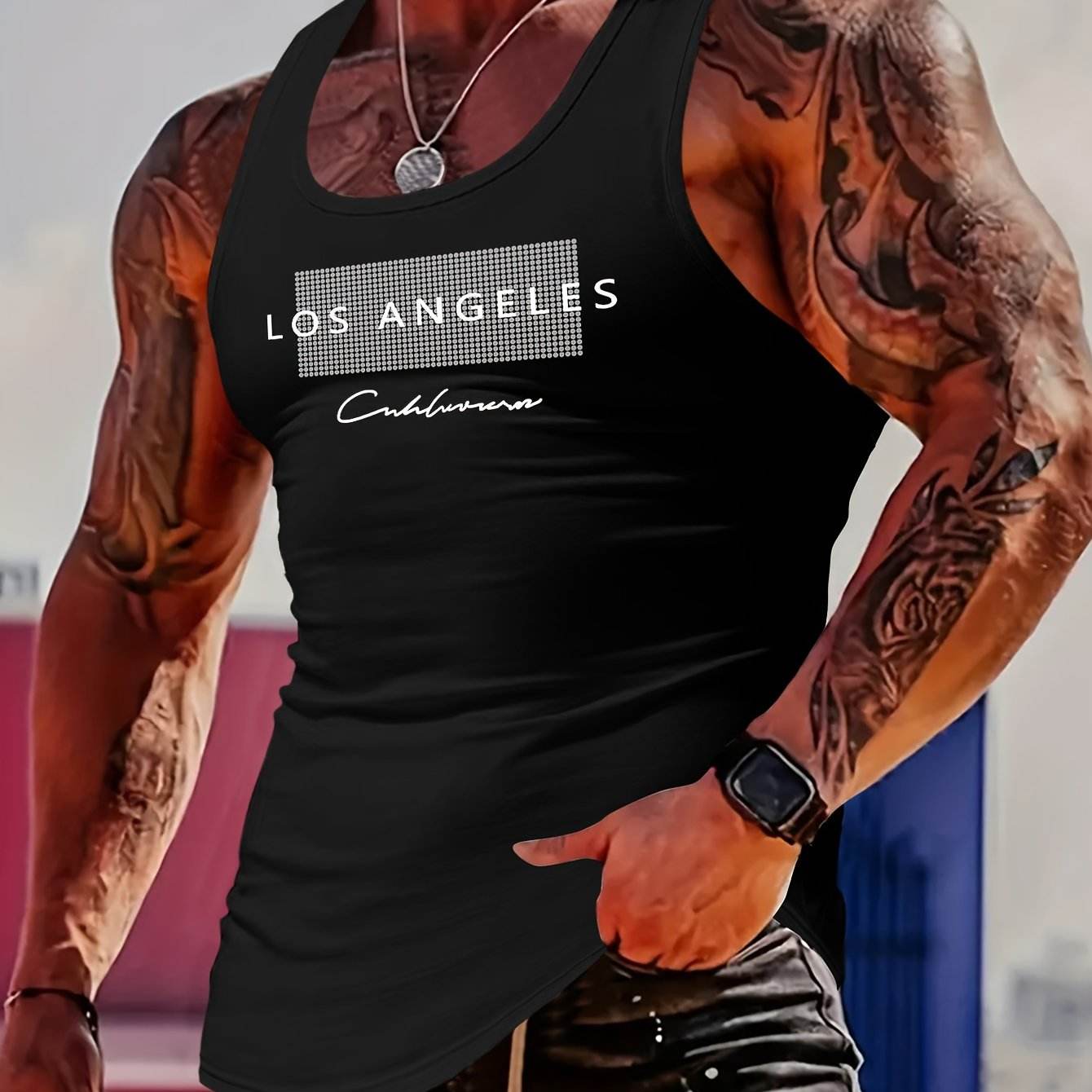 MBD Men's Trendy Narrow Shoulder Tie Back Vest - Casual Summer Style - Buy Center US
